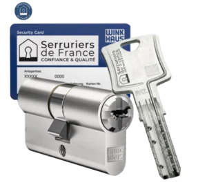 Serrurerie bâtiments 7 Cylindre de sécurité Winkhaus installé par Clé Solutions